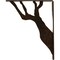 Ekena Millwork Damon Wrought Iron Bracket, (Single center brace), Antiqued Bronze 1 1/2"W x 10"D x 12"H BKTM01X10X12SDAABZ - alternate 2